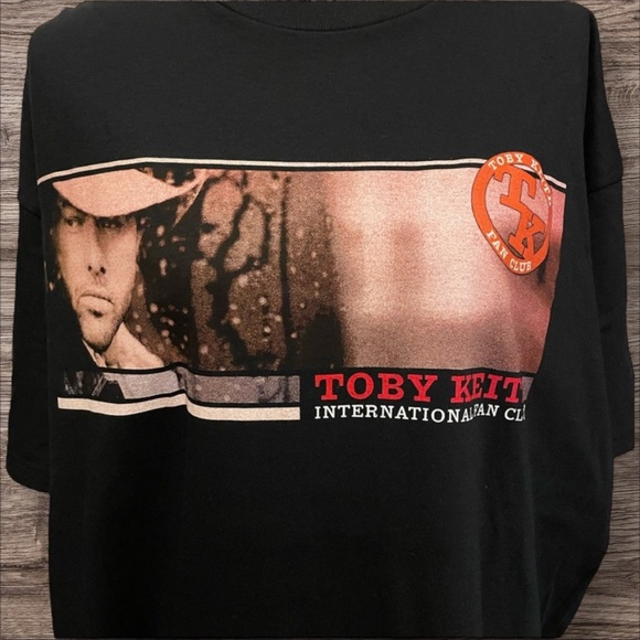 Fruit of the Loom Other - Toby Keith International Fan Club Black T-shirt 90s 2000s 2XL